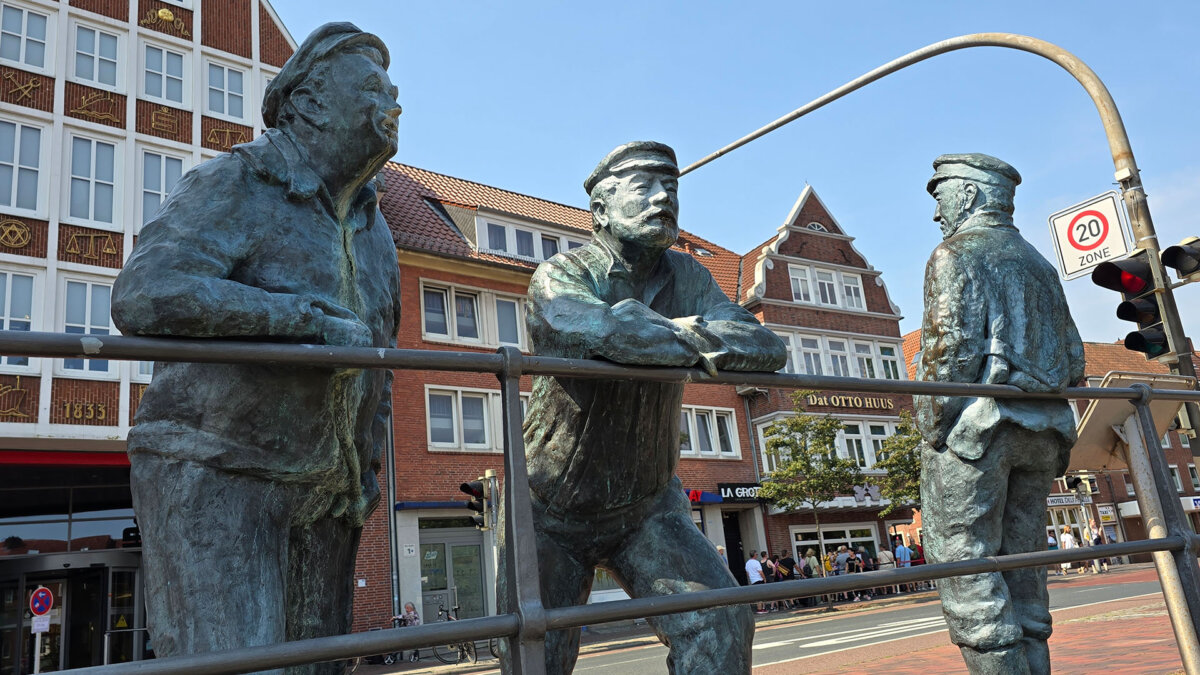 Delftsprucker am Ratsdelft der Stadt Emden