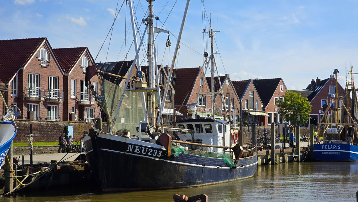 Fischkutter im Hafen von Neuharlingersiel