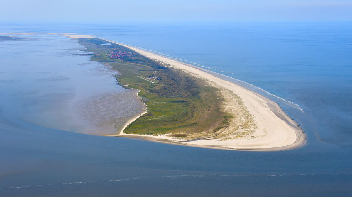 Luftaufnahme der Insel Juist