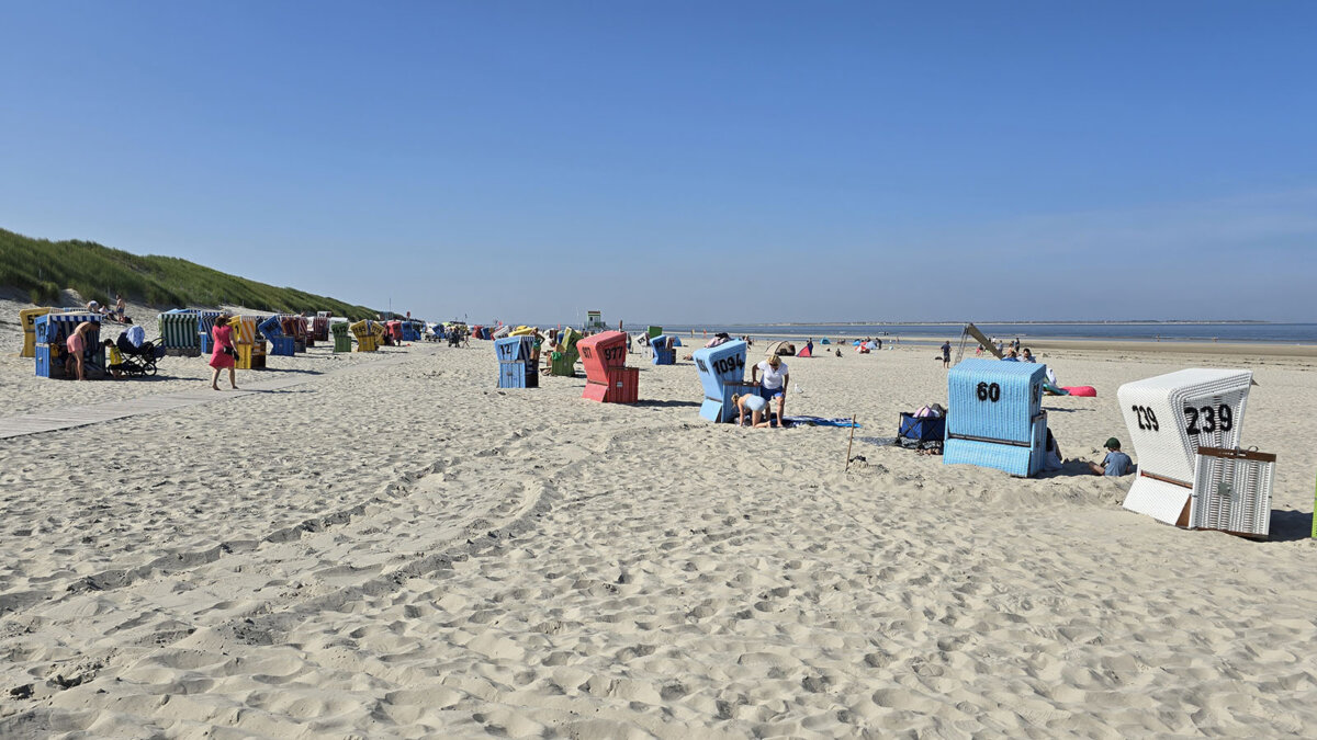 Strand der ostfriesischen Insel Langeoog